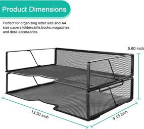 img 1 attached to Meshist Stackable Organizer Desktop Document