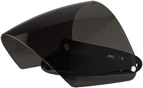 img 3 attached to Chern Yueh 3-Snap Open Face Motorcycle Helmets Flip Up Face Visor Wind Shield Lens (Smoke)