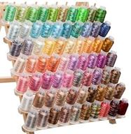 🧵 яркое разнообразие: 70 катушек полихромной вышивальной нитки для швейных машин логотип