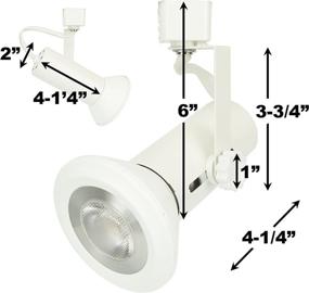 img 2 attached to 💡 H System Universal PAR Track Lighting Fixture – White HTC-9007-WH (Bulb Not Included)