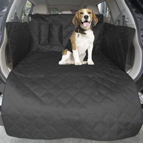 img 4 attached to 🐶 AMOCHIEN SUV Cargo Liner for Dogs: Waterproof, Non-Slip, Small & Medium SUV Black