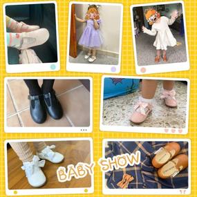 img 2 attached to Meckior Toddler Little Bowknot Princess 👑 Girls' Shoes and Flats for Enhanced SEO