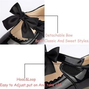 img 1 attached to Meckior Toddler Little Bowknot Princess 👑 Girls' Shoes and Flats for Enhanced SEO