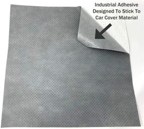 img 2 attached to 🛡️ Super Strong Self Adhesive Car Cover Patch - Polypropylene (3L, 4L, 5L) Updated Version - 1ft x 1ft - Ideal for Boat, RV, Car, and Motorcycle Covers - Pack of 2