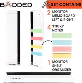 img 3 attached to Monitor Memo Board Message Holder - Stay Organized with Phone, Sticky Notes, and Post-it Pad on Transparent Acrylic for Computer Screen – Keep Your Office Desk Clean and Tidy 2+1pcs