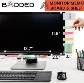 img 2 attached to Monitor Memo Board Message Holder - Stay Organized with Phone, Sticky Notes, and Post-it Pad on Transparent Acrylic for Computer Screen – Keep Your Office Desk Clean and Tidy 2+1pcs