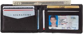 img 2 attached to 💼 Alpine Swiss Delaney Slimfold Collection: Premium Men's Wallets, Card Cases & Money Organizers