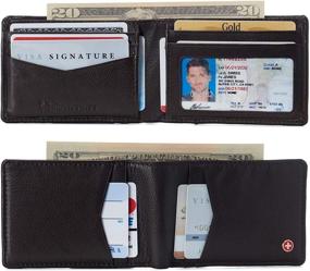 img 3 attached to 💼 Alpine Swiss Delaney Slimfold Collection: Premium Men's Wallets, Card Cases & Money Organizers