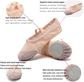 img 1 attached to 🩰 DoGeek Ballet Shoes - Canvas Slipper for Girls, Toddlers, Kids, and Women