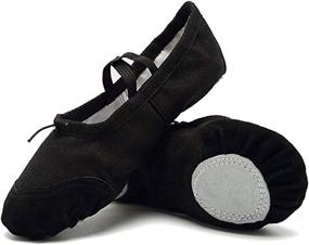 img 4 attached to 🩰 DoGeek Ballet Shoes - Canvas Slipper for Girls, Toddlers, Kids, and Women