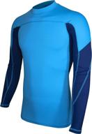 👕 allez men's upf 50+ rash guard long sleeve swim shirts: stay protected and stylish in quick-dry uv/sun protection swimwear logo