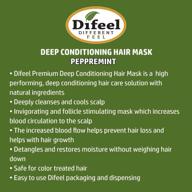 🌿 difeel premium deep conditioning hair mask - peppermint oil 1.75oz (6-pack): intense nourishment for beautiful hair logo