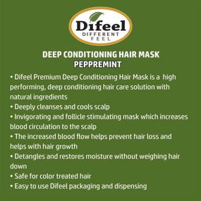 img 4 attached to 🌿 Difeel Premium Deep Conditioning Hair Mask - Peppermint Oil 1.75oz (6-Pack): Intense Nourishment for Beautiful Hair