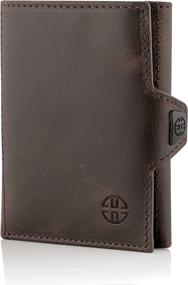 img 4 attached to 👝 Trusador Verona Leather Trifold Wallet with ID Window, Card Slots & Money Holder