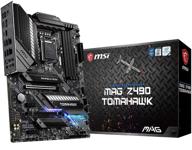 🎮 восстановленная игровая материнская плата msi mag z490 tomahawk - atx, 10-ое поколение процессоров intel core, сокет lga 1200, ddr4, crossfire, два слота m.2, usb 3.2 gen 2, type-c, 2.5g lan, dp/hdmi, mystic light rgb логотип