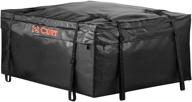 curt 18220 38 x 34 x 18-inch black vinyl cargo bag for roof basket - weather-resistant & durable logo