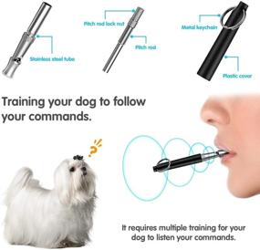 img 3 attached to 🐶 Stop Barking with IGC Dog Training Whistle & Clicker Kit - Ultrasonic, Adjustable Pitch, Silent Training Tools for Dog Recall, with Lanyard