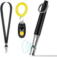 🐶 stop barking with igc dog training whistle & clicker kit - ultrasonic, adjustable pitch, silent training tools for dog recall, with lanyard logo