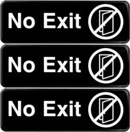 no exit sign informative plastic logo