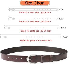 img 2 attached to WHIPPY Silvery Leather Brushed Buckle Women's Accessories and Belts