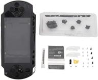 🎮 black full shell housing set with buttons kit for psp 1000/playstation portable 1000 core game console - fosa case cover replacement логотип
