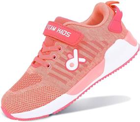 img 4 attached to 👟 Lightweight Breathable Running Sneakers: Trendy Boys' Outdoor Shoes