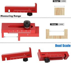 img 2 attached to Woodworking Measuring Mortise Movable Sawtooth