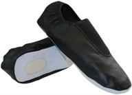 danzcue child leather gymnastic shoes: comfort and quality for young gymnasts logo