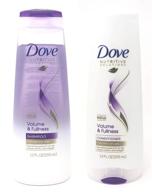 💆 dove nutritive solutions shampoo & conditioner set, volume & fullness, 12 fl oz each (includes 2 items) logo