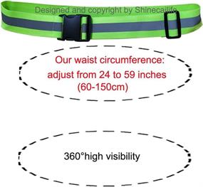 img 1 attached to 🏃 Stay Safe and Visible with Shinecailife Adjustable Reflective Gear Sash Belt for Running, Cycling, Biking, Walking, Jogging and More