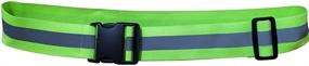 img 4 attached to 🏃 Stay Safe and Visible with Shinecailife Adjustable Reflective Gear Sash Belt for Running, Cycling, Biking, Walking, Jogging and More