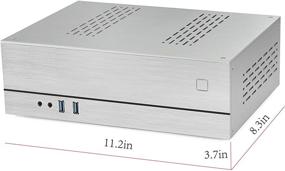 img 3 attached to 💻 Goodisory A02 0.12in Mini-ITX алюминиевый корпус настольного компьютера HTPC (Серебряный) - Стильный, компактный и высокого качества