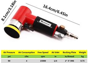 img 3 attached to 🚗 Valianto Pneumatic Eccentric Polisher Adjustable: Enhanced Performance and Versatility in Automotive Detailing