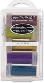 img 1 attached to 🎨 Stampendous Embossing Powder Kit, Converge: 5-Pack for Perfectly Embossed Designs!