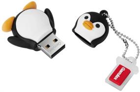 img 2 attached to 🐧 GARRULAX водонепроницаемый USB-флеш-накопитель, 8 ГБ / 16 ГБ / 32 ГБ USB 2.0 память обновлена для хранения данных, флеш-накопители Pendrive Thumb Drives (32 ГБ, милый пингвин)