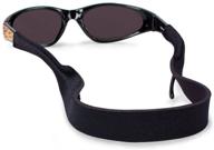 🕶️ secure and stylish: croakies kids eyewear retainer in black for active children логотип