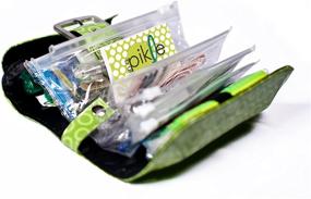 img 1 attached to 👜 Gherkin Purse Organizer: Enhanced with Interior Pouches and Carabiner for Optimal Organization