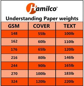 img 1 attached to 📄 Hamilco Cream Colored Cardstock - 8 1/2 x 11" Heavy Weight 80 lb Cover - 50 Pack - Premium Printer Paper