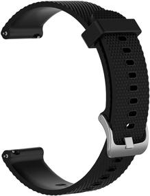 img 3 attached to ZSZCXD Band for Garmin 📟 Vivoactive 3: Premium Silicone Replacement WatchBand Wristband