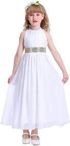 img 4 attached to 🌹 Sparkling Style: Happy Rose Bling Sequins Chiffon Girls' Clothing