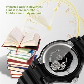 img 2 attached to Waterproof Analog Kids Watch for Boys and Girls - Outdoor Sports Wrist Watch - Toddler Time Teaching - Luminous - Suitable for Children Aged 3-12 Years Old