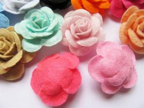 img 3 attached to YYCRAFT 20PCS Flower Applique Bow Mix