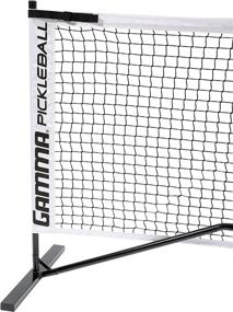 img 2 attached to Portable Pickleball Net System by Gamma Sports - Includes Carry Bag - Designed for All Weather Conditions, Indoor or Outdoor Play - Regulation Size for Professional or Tournament Use - 22 Feet Long