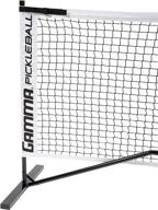 portable pickleball net system by gamma sports - includes carry bag - designed for all weather conditions, indoor or outdoor play - regulation size for professional or tournament use - 22 feet long logo