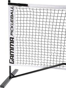 img 4 attached to Portable Pickleball Net System by Gamma Sports - Includes Carry Bag - Designed for All Weather Conditions, Indoor or Outdoor Play - Regulation Size for Professional or Tournament Use - 22 Feet Long