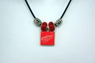detroit wings lifetile necklace beads logo