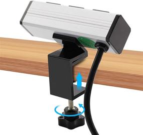 img 1 attached to 💡 BTU Desk Clamp Power Strip with 3 AC Outlets | Mountable Desk Edge Power Outlet Mount | Removable Power Plugs with 6.5ft Power Cord | Ideal for Home Office Use