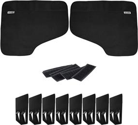 img 4 attached to 🚗 Car Door Protector Set of 2 - Fits Any Vehicle, Pet Dog Door Cover Guard for Anti-Scratch Waterproof Protection against Large Dogs' Claws, Travel Back Window Nails Scratching - Covers for Hammock Seat, Shielding Paws Proof Cloth for Rear Non-Slip, PetEvo Auto Protector