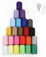 🧵 nex sewing thread assortment: 24 colorful cotton spools set, 1000 yards each for sewing machine logo