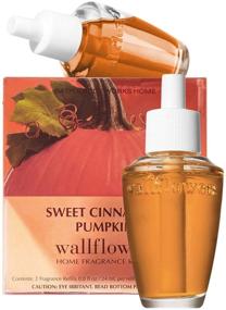 img 1 attached to Bath & Body Works Sweet Cinnamon Pumpkin Wallflowers Refills - 2-Pack (1.6 fl oz) - Home Fragrance Delight!